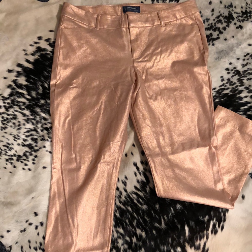 Old Navy pink gold shimmer pixie 12